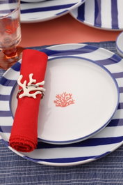 Hermia NNMOD19DUS4880784 Juego para servir tartas 4 Piezas 19 x 19 cm Porcelana Elegante y Sofisticado